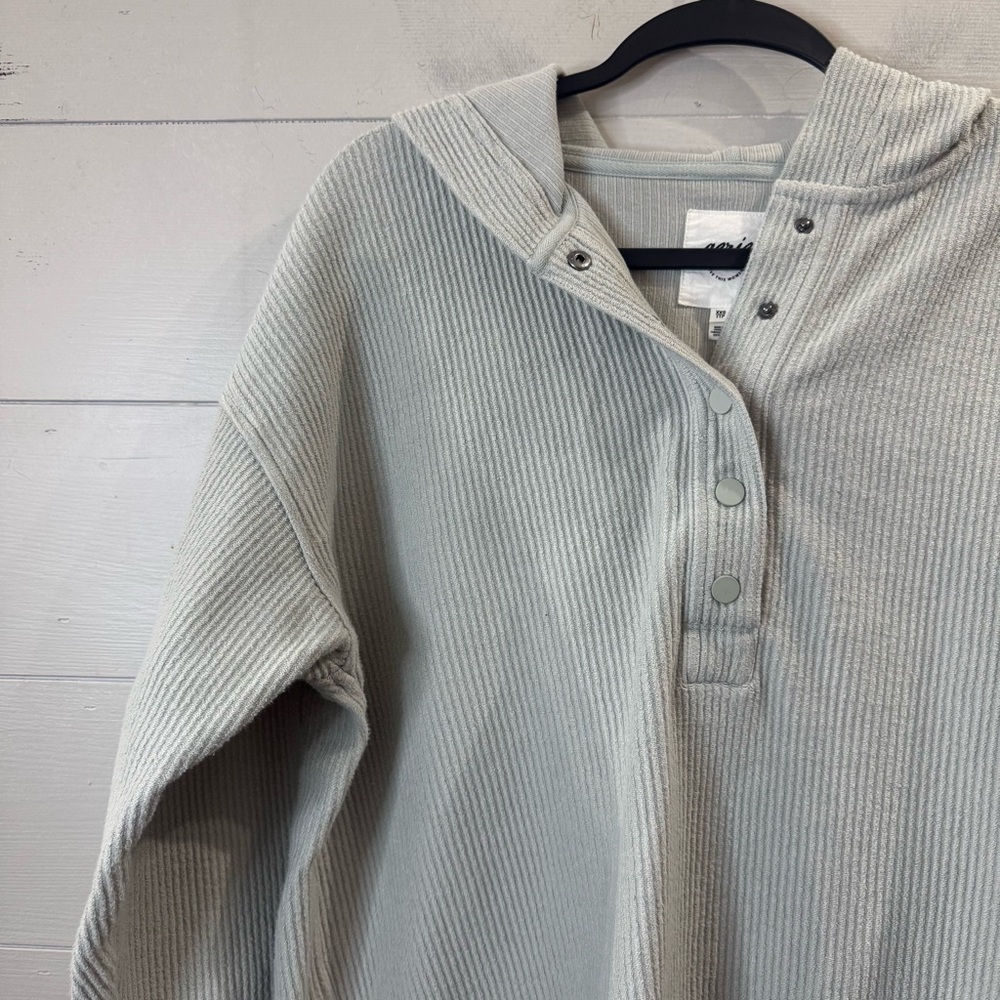 Aerie Oversized XXS Hooded Sweatshirt Ribbed Casual Comfort - Picture 6 of 9